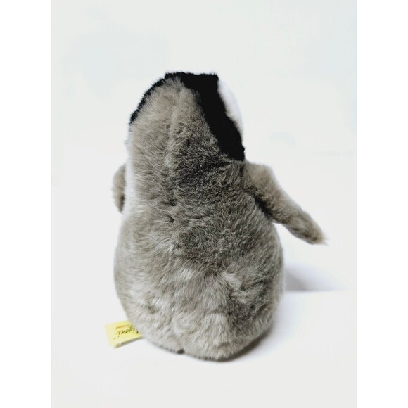 Miyoni by Aurora Baby Emperor Penguin Stuffed Animal 7" Gray and Black Plush - Picture 9 of 10